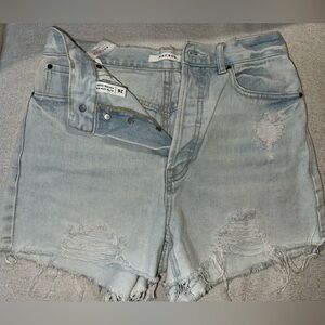 PacSun Faded Blue Ripped Jean Shorts